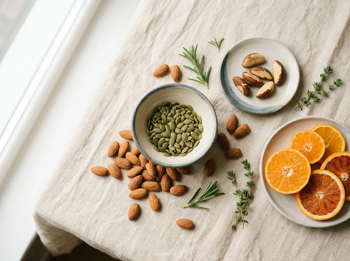 Naturliga ingredienser för zink och magnesium för manlig hälsa